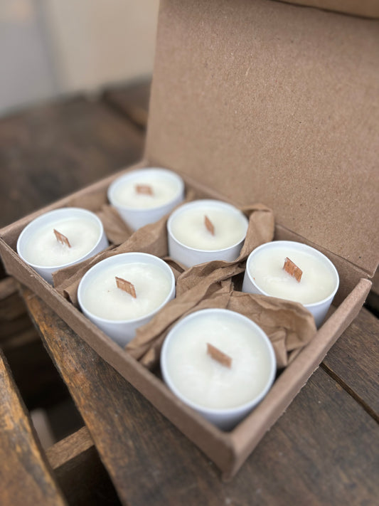 WOODEN WICK TEALIGHT DISCOVERY SET