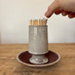 STONEWARE MATCH HOLDER