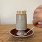 STONEWARE MATCH HOLDER